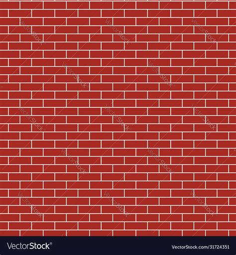 Brick pattern seamless red texture Royalty Free Vector Image