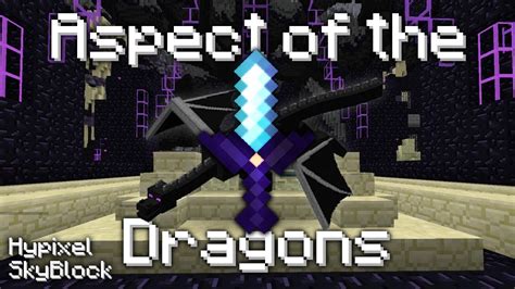 Hypixel SkyBlock how to get the Aspect of the Dragons sword guide - YouTube