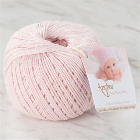 Anchor Baby Pure Cotton 4ply Yarn, Baby Pink - 00431 - Hobiumyarns