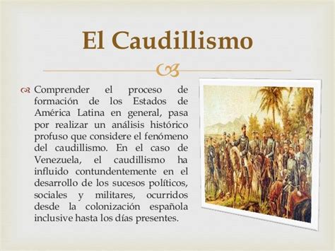 El Caudillismo – Militarismo (1830 – 1863). La Guerra Federal (1859