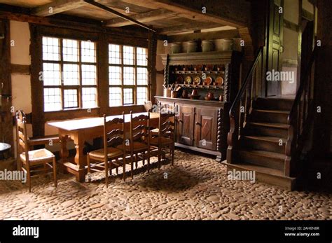 Interior of an old farm house Stock Photo - Alamy