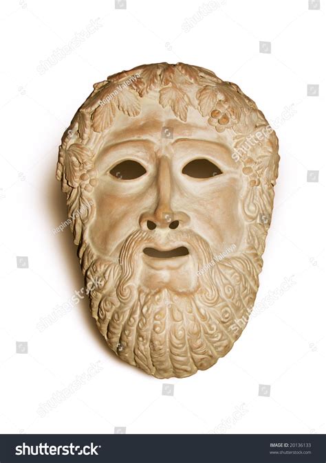 Dionysus Mask Ceremonial Culture Wine Antique Stock Photo (Edit Now) 20136133