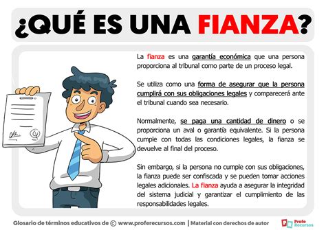 Qué es una Fianza | Definición de Fianza