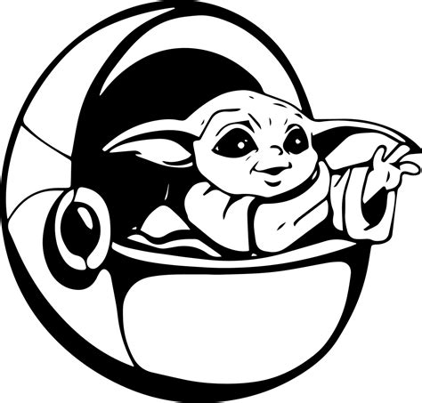 Baby Yoda in Pod Vector | Yoda drawing, Star wars art, Star wars baby