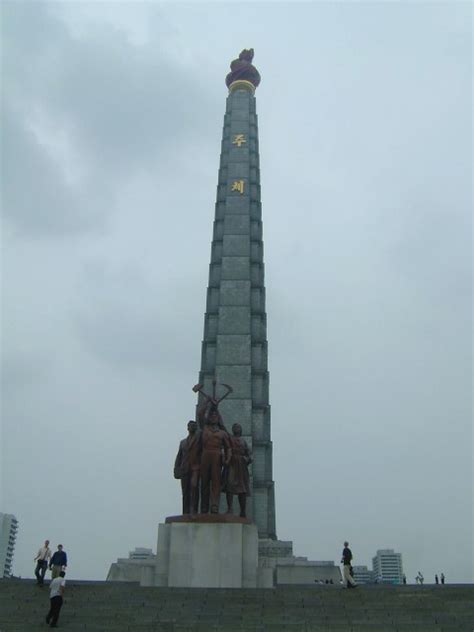 Juche Tower, Pyongyang, North Korea Photos - Flags, Maps, Economy ...