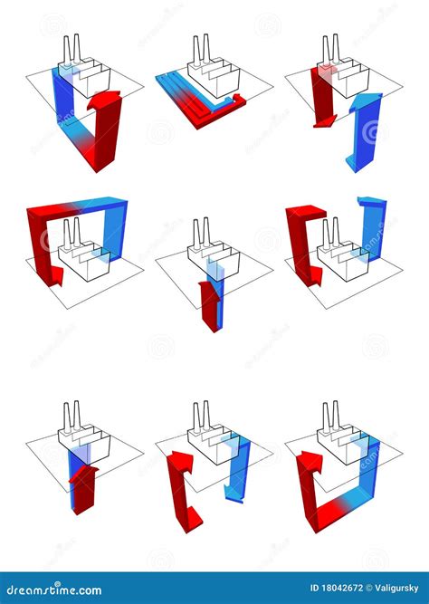 Heat Pump Diagrams Vector Illustration | CartoonDealer.com #18042672