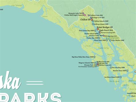 Alaska State Parks Map 18x24 Poster - Best Maps Ever