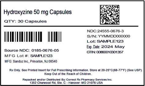 Hydroxyzine Pamoate Capsules, USP