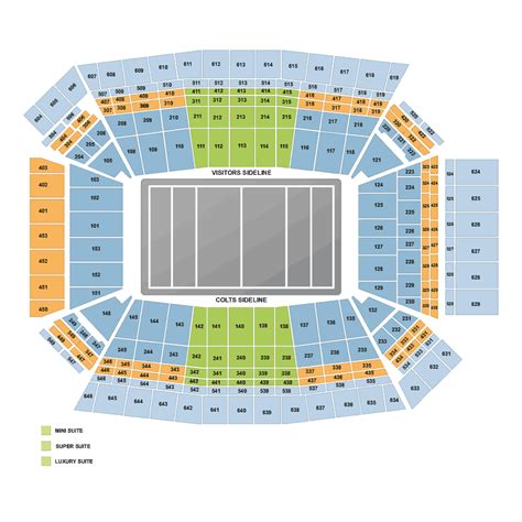 Colts Stadium Map : Indianapolis Colts Stadium Seating Chart / My full ...