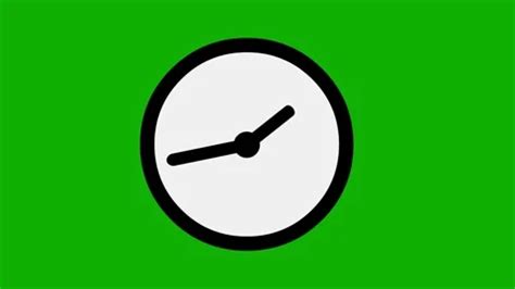 Running clock animation green screen mot... | Stock Video | Pond5