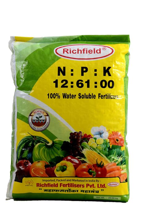 Richfield 100% Water Soluble Monoammonium Phosphate Fertilizers, For Agriculture, Packaging Size ...