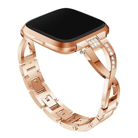 48% off on Fitbit Versa Rose Gold Stainless Steel Band