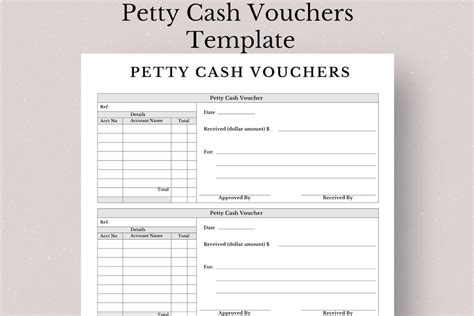 Printable Petty Cash Voucher Forms, Petty Cash Voucher Form Template, Petty Cash Voucher ...