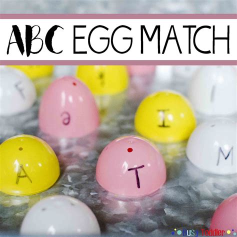 ABC Easter Egg Match - Busy Toddler