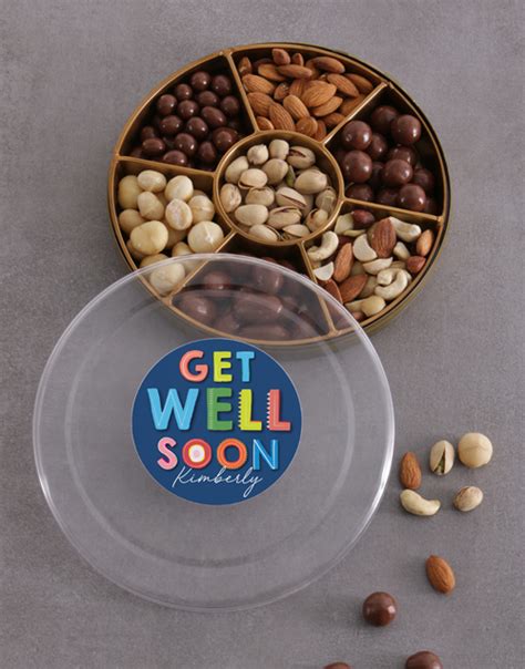 Get Well Nuts Tray - Personalised - Hamperlicious