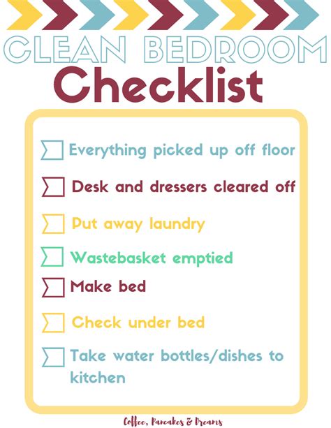 Kids Clean Room Checklist - Coffee, Pancakes & Dreams