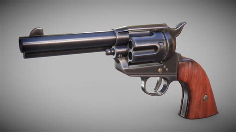 Colt 45 Peacemaker Revolver - 3D model by Austin Crane (Euclid ...