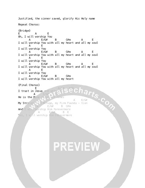 I Trust In Jesus Chords PDF (Celtic Worship) - PraiseCharts