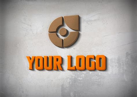 Premium PSD | 3d logo mockup psd