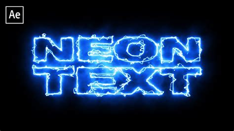 How to Create a Neon Text Animation! - FREE PLUGIN (After Effects ...