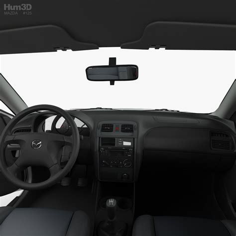 Mazda 626 sedan with HQ interior 1997 3D model - Vehicles on Hum3D