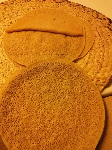 Ethiopian Food Recipes : Injera (እንጀራ) Recipe