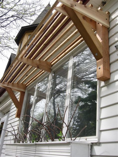 Horizontal Slat Awning (all wood) | House awnings, Diy awning, Garden canopy