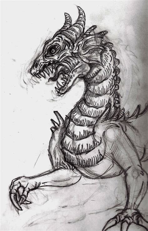 ArtStation - Dragon Pencil Drawing