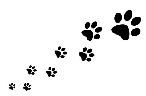 Of Cat Paw Prints - Paw Prints Transparent Background - , Dog Paw Print ...