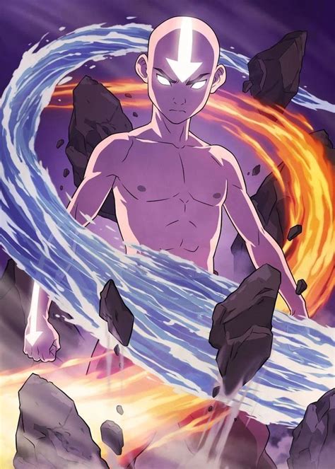 Aang in avatar state poster | Avatar studios, Avatar aang, Avatar legend of aang