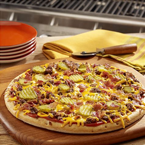 Bacon Cheeseburger Grilled Pizza | Ready Set Eat