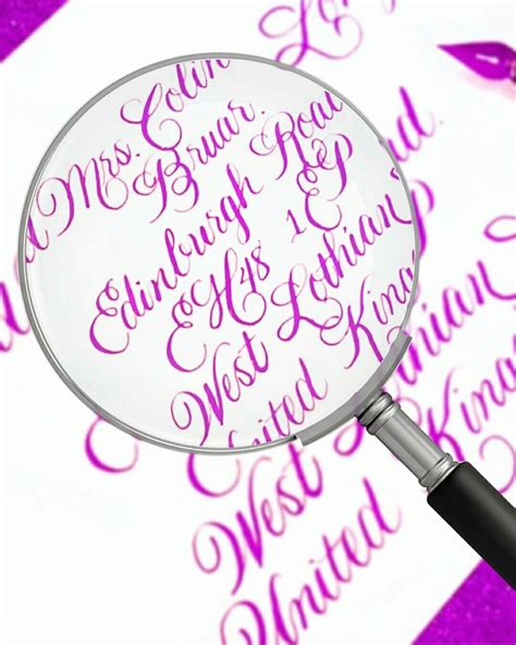 Hot pink ink 💖💖 #calligraphy #hotpink #summerwedding #pinklover… | Fancy writing, Wedding ...