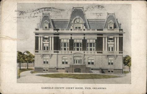 Garfield County Court House Enid, OK Postcard