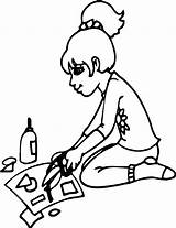 Arts And Craft Coloring Pages sketch template