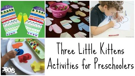 Three Little Kittens Activities for Preschool - 3 Boys and a Dog