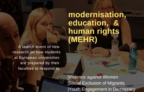 Modernisation, Education and Human Rights (MEHR) Public Event - European Students' Union