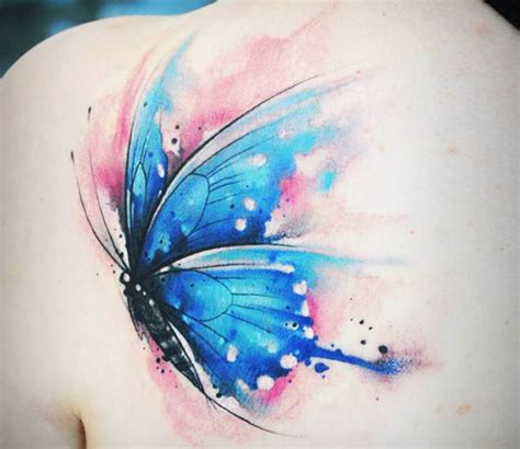 Watercolor Butterfly tattoo by Kati Berinkey | Post 17247