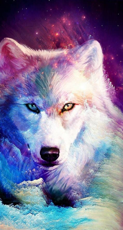 Rainbow Fire Wolf Wallpapers - Wallpaper Cave