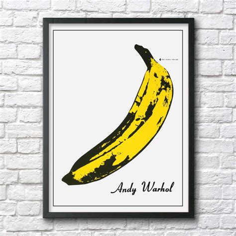 Andy Warhol Banana Pop Art Poster Print Velvet Underground - Etsy Australia