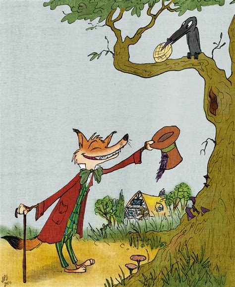 Le Renard et le corbeau (The Fox and the Crow) by jarvworld on DeviantArt