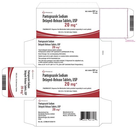 Pantoprazole - FDA prescribing information, side effects and uses