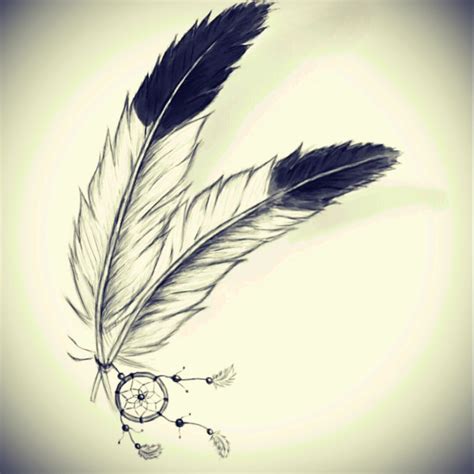 Native American Feather Tattoo