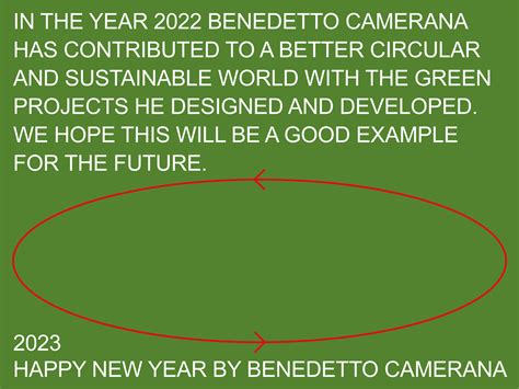 HAPPY NEW YEAR 2023 | Benedetto Camerana