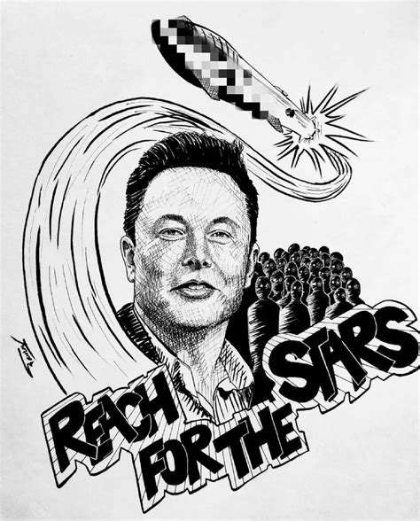 Elon Musk Fan Art (marker sketch) by Sauravbmalla on DeviantArt