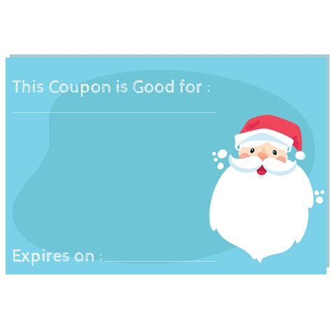 Printable Christmas Coupon Template