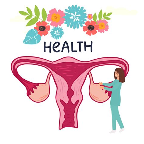 Female menstrual cycle. landing page Female doctor tracking menstrual cycle. Vector illustration ...