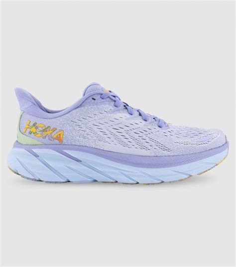 HOKA CLIFTON 8 WOMENS BABY LAVENDER SMOKE GREEN | The Athlete's Foot