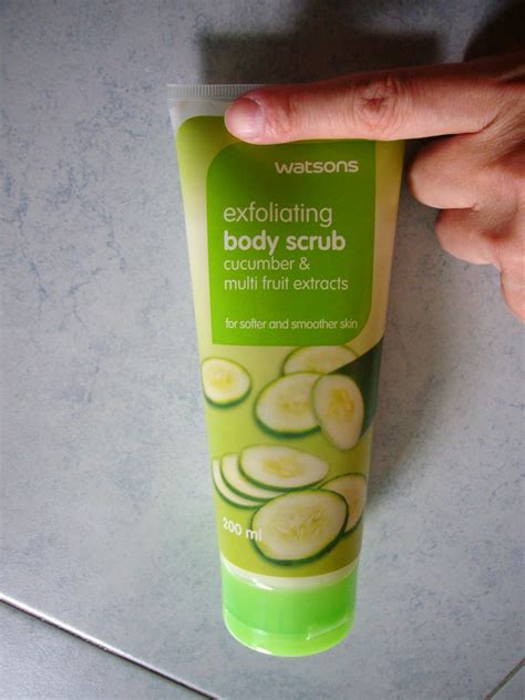 Sleepy Beauty : Watsons Exfoliating Body Scrub - Cucumber & Multi Fruit ...