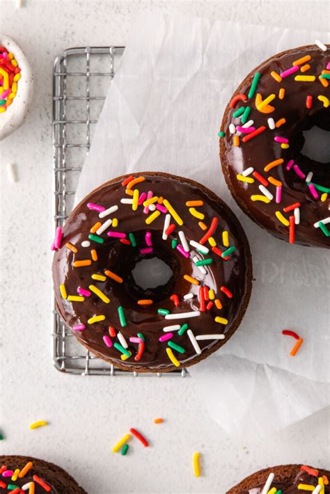 Perfect Chocolate Baked Donuts - Fit Foodie Finds