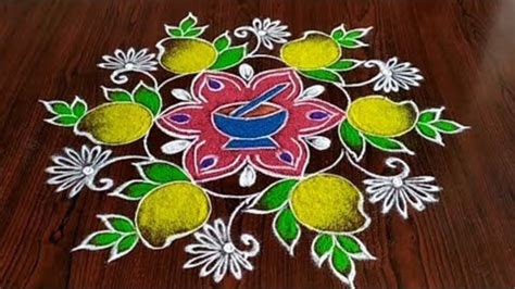 Gudi Padwa rangoli, Ugadi rangoli: Simple and easy rangoli designs ...